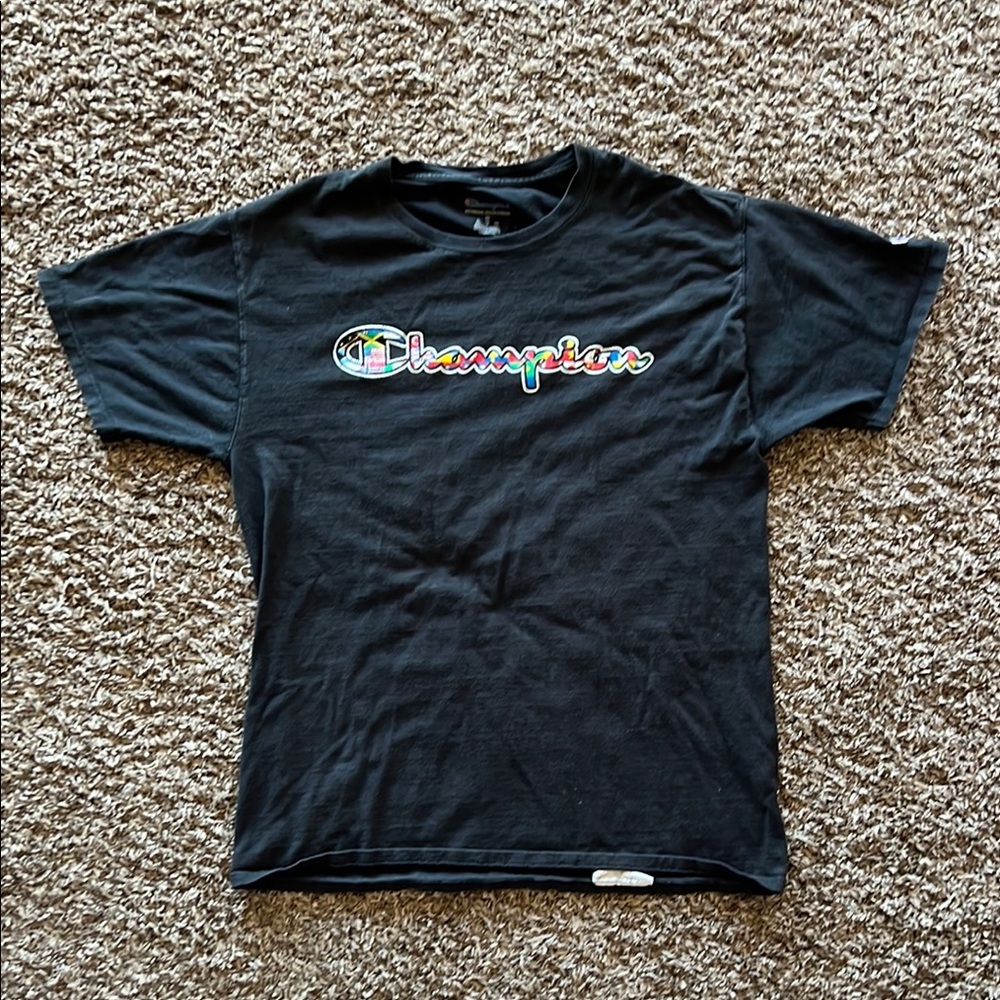 Champion Black T-Shirt for Men